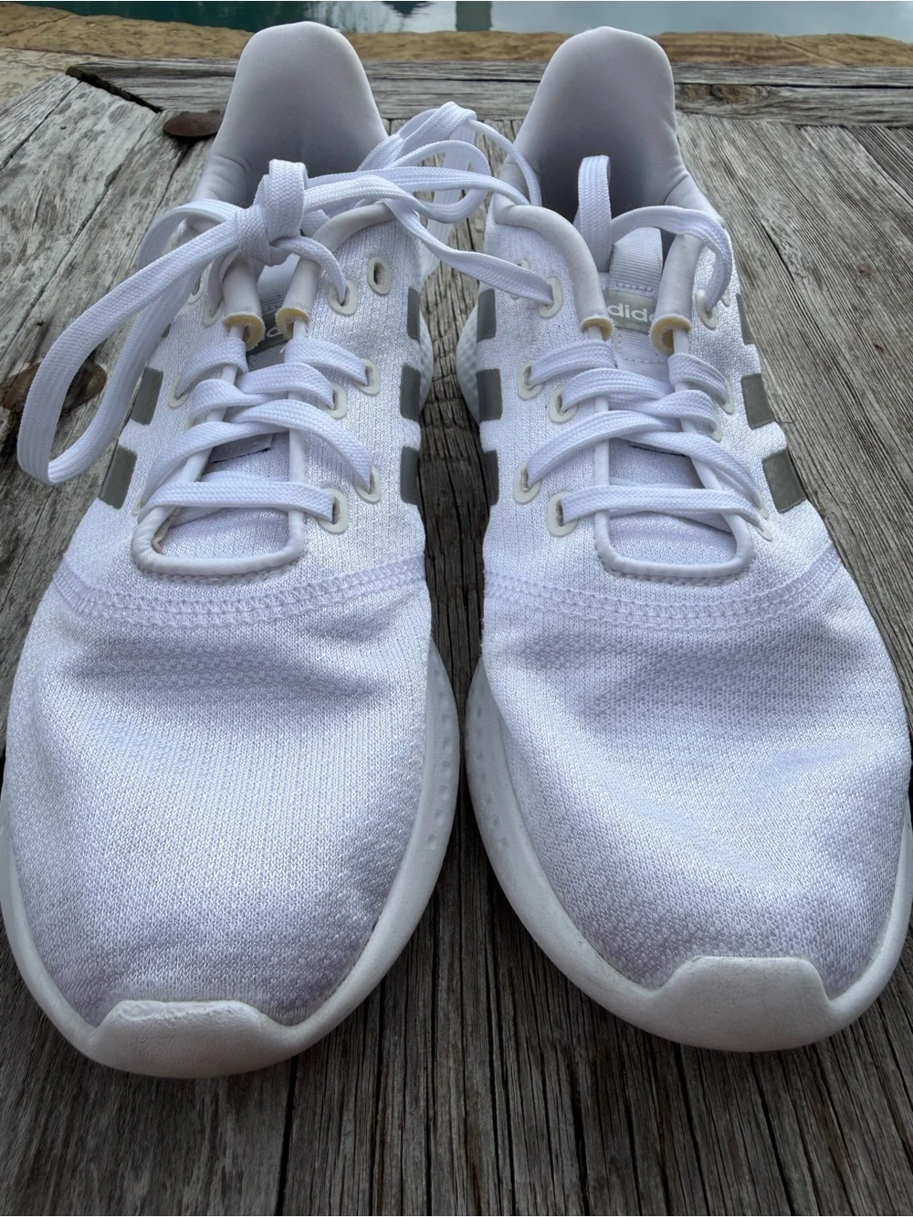 adidas White Women's Sneakers - Picture 8 of 11
